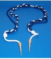 Cordone di rappresentanza blu bianco per uniforme o divisa