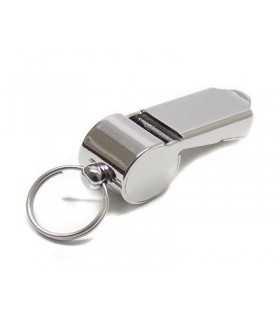 POLICEMAN SMALL CHROME WHISTLE