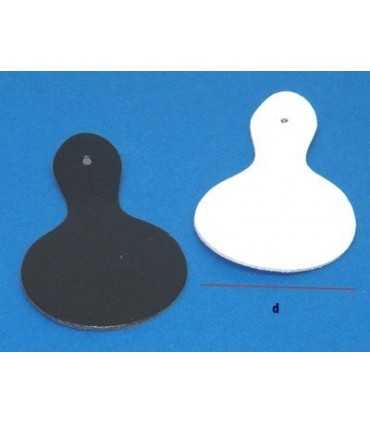 LEATHER ROUND BADGE HOLDER CM 5