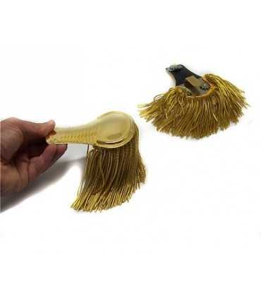 Full dress golden metal and paulettes and fringes