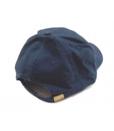 Berretto DIADEMA tipo baseball in cotone invernale Blu Navy Nero