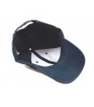 Berretto DIADEMA tipo baseball in cotone invernale Blu Navy Nero