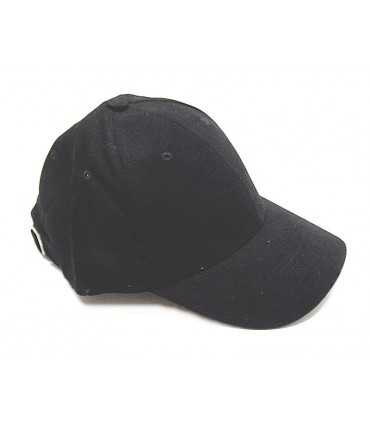 Berretto DIADEMA tipo baseball in cotone invernale Blu Navy Nero