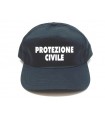 Berretto in cotone tipo baseball con stampa scritta protezione civile