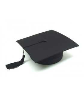 Tocco cappello cotone per laurea da laureato