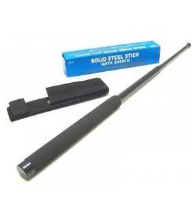 BIG TELESCOPIC EXPANDABLE BATON WITH BLACK NYLON HOLDER
