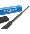 BIG TELESCOPIC EXPANDABLE BATON WITH BLACK NYLON HOLDER