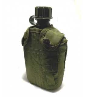 Plastic bottle 1 liter military green MFH