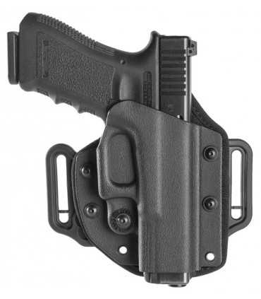 VHH8 - Fondina di tipo Pancake in polimero da cintura con passante in gomma