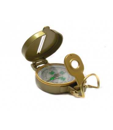 Compass in golden metal