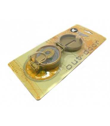 Compass in golden metal