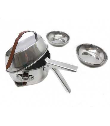 Gavetta FERRINO DUO in alluminio popote 78024V con accessori