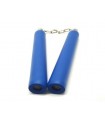 Rubber nunchaku 802-BL with chain