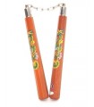 WOODEN NUNCHAKU 9023VA WITH CHAIN