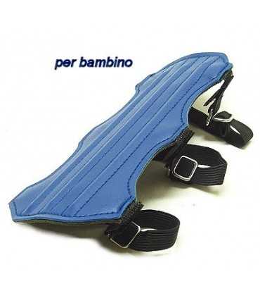 Parabraccio EXE vinile corto azzurro per junior