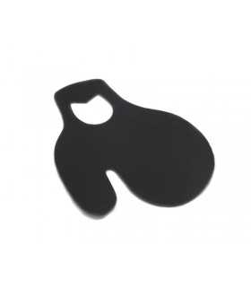 Paradito per arciere in ecopelle nero