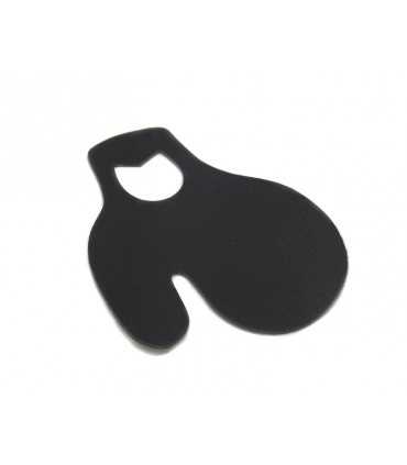 Paradito per arciere in ecopelle nero