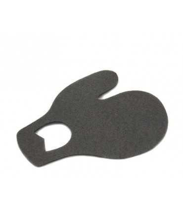 Black eco-leather archer's shield