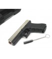 Pistola Bruni a salve Gap nikel e nera calibro 8 mm Top Firing