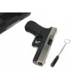 Pistola Bruni a salve Gap nikel e nera calibro 8 mm Top Firing