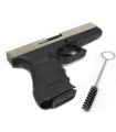 Bruni blank pistol nickel and black 8 mm caliber Top Firing pistol