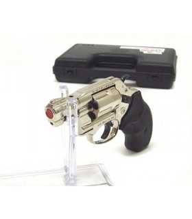 BRUNI NIKEL PLATED 2 INCH NEW BLANK TOP FIRING REVOLVER