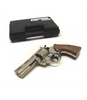 BRUNI NIKEL MAGNUM BLANK TOP FIRING REVOLVER