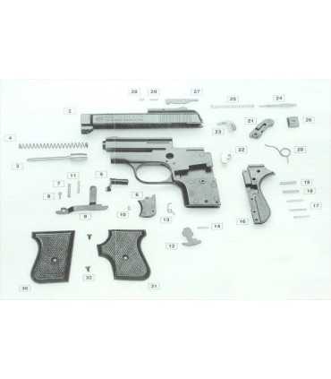 Spare parts in kit for blank gun 315 Bruni caliber 8 mm