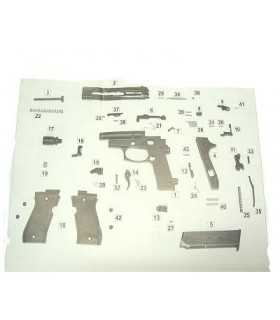 Spares for Gun Kit blanks Bruni 85 caliber 8 mm