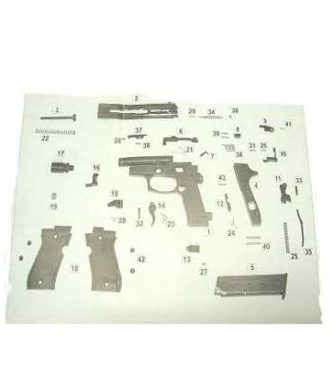 Spares for Gun Kit blanks Bruni 85 caliber 8 mm