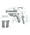 Spare parts for gun shot 92 caliber Bruni kit 8 mm
