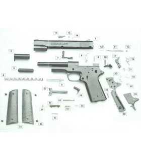 Spare parts in Kit for automatic blank pistol Bruni 96 caliber 8 mm