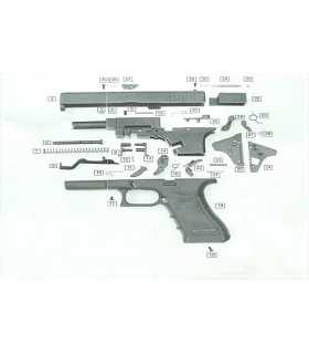 Ricambi in Kit per pistola a salve Gap Bruni calibro 8 mm