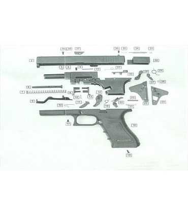 Spare Parts Kit for Gap Bruni blank gun caliber 8 m