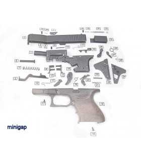 Ricambi in Kit per pistola a salve mini Gap Bruni calibro 8 mm