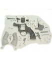 Parts kits for revolver caliber blanks Olimpic 380