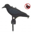 Scaccia uccelli Sport Plast corvo con asta e base in plastica