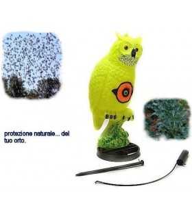 Scaccia uccelli Sport Plast gufo giallo con accessori allontana uccelli