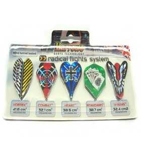 SET OF 5 HARROWS FLIGHTS