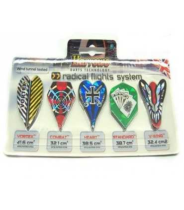 SET OF 5 HARROWS FLIGHTS