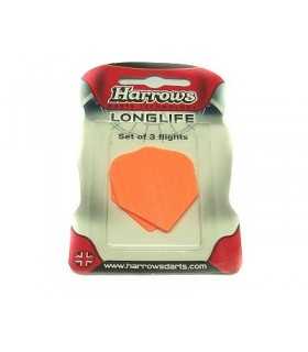 HARROWS SET OF 3 LONGLIFE DART FLIGHTS YELLOW