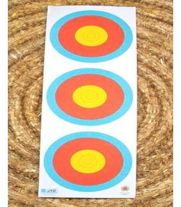 Visuale JVD tris di carta bersaglio cm 3X20