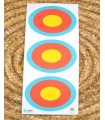 Visuale JVD tris di carta bersaglio cm 3X20