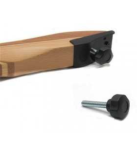 Knob screw for bow arch bending support