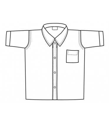 Light blue, white, black, blue, summer shirt, short sleeve with poket NO IRONING half sleeves