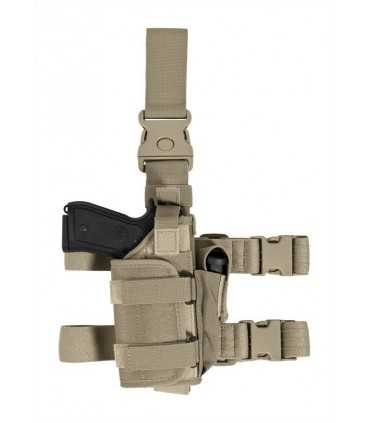 PA280 - Fondina cosciale tactical per armi con torcia tattica e/o laser