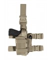 PA280 - Adjustable tactical thigh holster for pistol with flashlight or laser