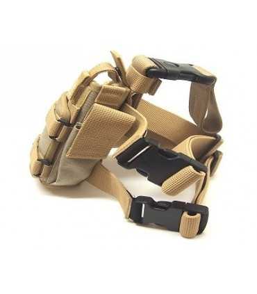 PA280 - Fondina cosciale tactical per armi con torcia tattica e/o laser