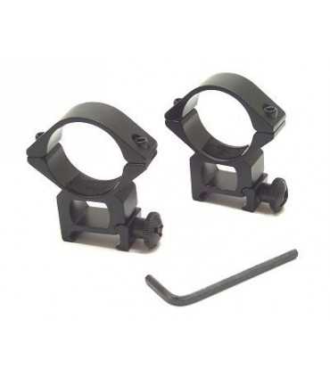 Weaver rail 30 mm scope tube rings match mount (2 pieces)