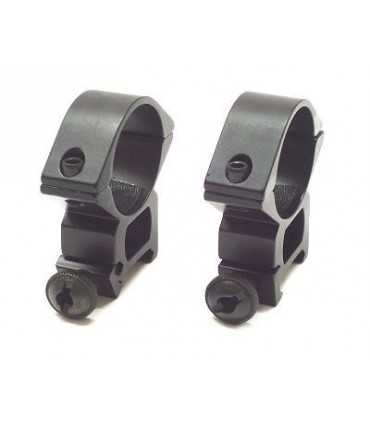 Weaver rail 30 mm scope tube rings match mount (2 pieces)
